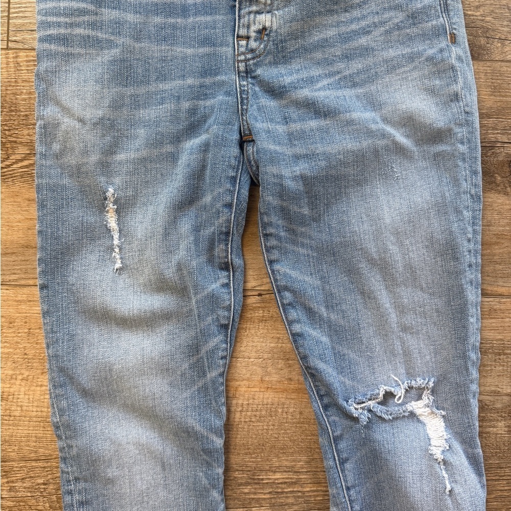 Madewell 9” High-Rise Skinny Distressed Jeans - 28 - Picture 3 of 9